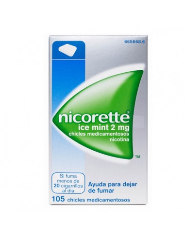 NICORETTE ICE MINT 2 MG 105 CHICLES...