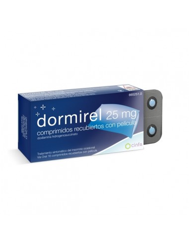 DORMIREL 25 MG 16 COMPRIMIDOS...