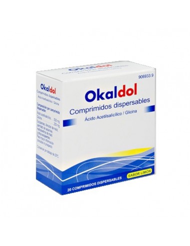 OKALDOL 500 MG/250 MG 20 COMPRIMIDOS...