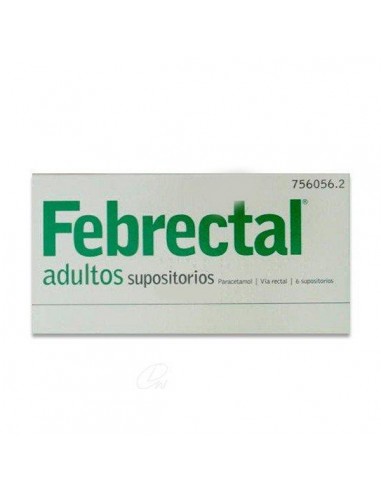 FEBRECTAL ADULTOS 600 MG 6 SUPOSITORIOS