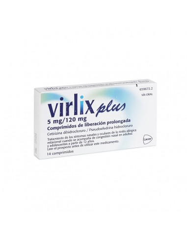 VIRLIX PLUS 5 MG/120 MG 14...