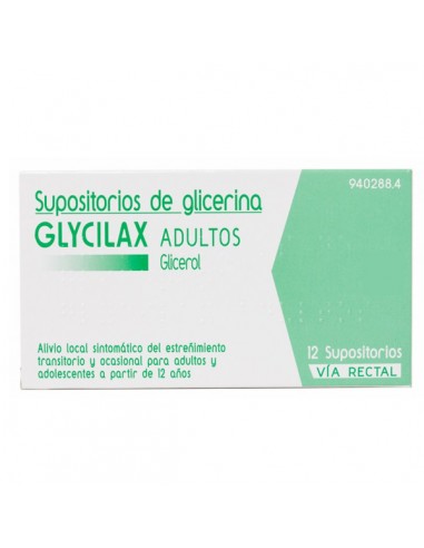 GLYCILAX ADULTOS 3,31 G 12 SUPOSITORIOS