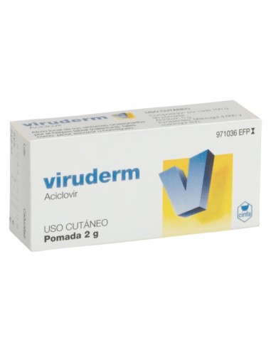 VIRUDERM 50 MG/G POMADA 1 TUBO 2 G