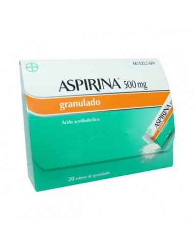 ASPIRINA 500 MG 20 SOBRES GRANULADO ORAL