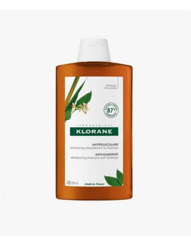 KLORANE CHAMPU REEQUILIBRANTE A LA GALANGA  1 ENVASE 400 ML