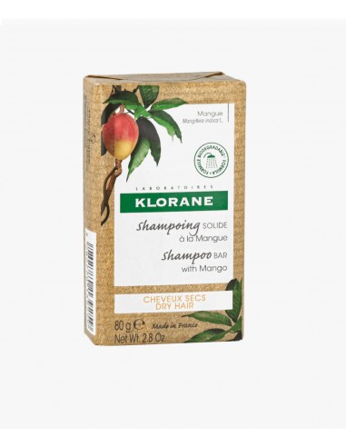 KLORANE CHAMPU SOLIDO AL MANGO  80 G