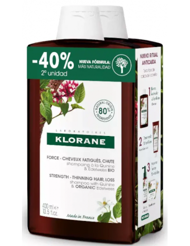 Klorane Champu Quinina Duplo 2 x 400ml