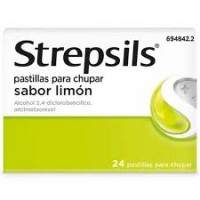 STREPSILS 24 PASTILLAS PARA CHUPAR (SABOR LIMON)