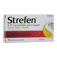 STREFEN 8,75 MG 16 PASTILLAS PARA CHUPAR (SABOR MIEL Y LIMON)