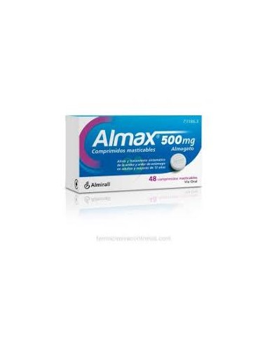 ALMAX 500 MG 48 COMPRIMIDOS MASTICABLES