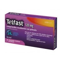 TELFAST 120 MG 7 COMPRIMIDOS RECUBIERTOS