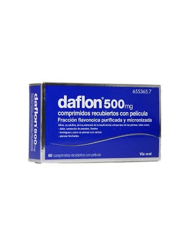 DAFLON 500 MG 60 COMPRIMIDOS RECUBIERTOS