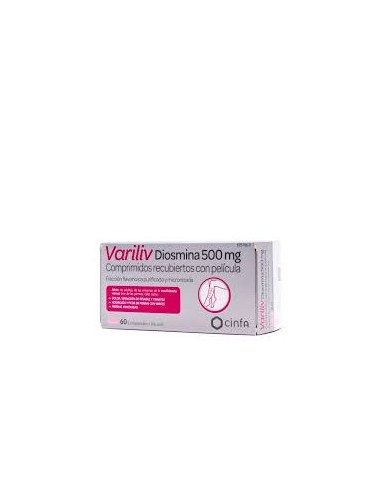 VARILIV DIOSMINA 500 MG 60 COMPRIMIDOS RECUBIERTOS