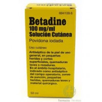 BETADINE 100 MG/ML SOLUCION CUTANEA 50 ML