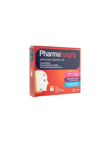 PHARMATUSGRIP 10 SOBRES POLVO PARA SOLUCION ORAL