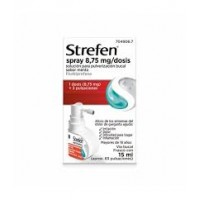 STREFEN SPRAY 8,75 MG/DOSIS SOLUCION PARA PULVERIZACION BUCAL 1 FRASCO 15 ML (SABOR MENTA)