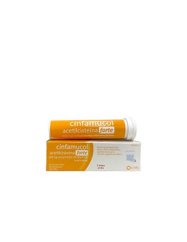 CINFAMUCOL ACETILCISTEINA FORTE 600 MG 20 COMPRIMIDOS EFERVESCENTES