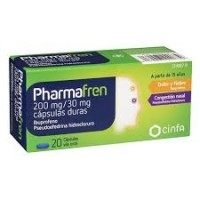 PHARMAFREN 200 MG/30 MG 20 CAPSULAS