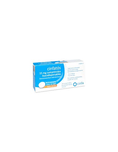 CINFATOS 15 MG 20 COMPRIMIDOS BUCODISPERSABLES (PVC-PVDC/AL)