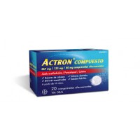 ACTRON COMPUESTO 267 MG/133 MG/40 MG 20 COMPRIMIDOS EFERVESCENTES