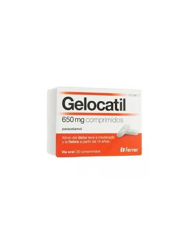 GELOCATIL 650 MG 20 COMPRIMIDOS