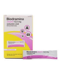 BIODRAMINA INFANTIL 12,5 MG 12 SOBRES MONODOSIS SOLUCION ORAL 2,5 ML