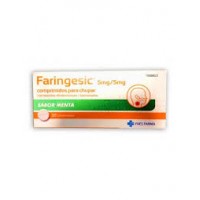 FARINGESIC 5 MG/5 MG 20 COMPRIMIDOS PARA CHUPAR (SABOR MENTA)