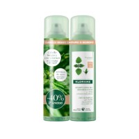 KLORANE DUPLO CHAMPU SECO A LA ORTIGA CABELLO OSCURO 2 X 150ML