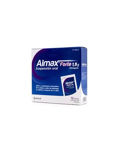 ALMAX FORTE 1,5 G 12 SOBRES SUSPENSION ORAL