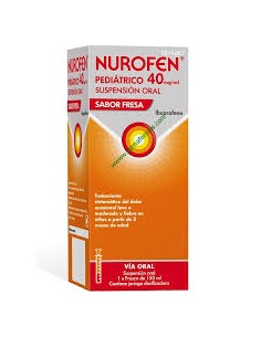 NUROFEN PEDIATRICO 40 MG/ML SUSPENSION ORAL 1 FRASCO 150 ML (SABOR FRESA)