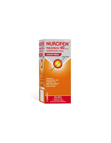 NUROFEN PEDIATRICO 40 MG/ML SUSPENSION ORAL 1 FRASCO 150 ML (SABOR FRESA)