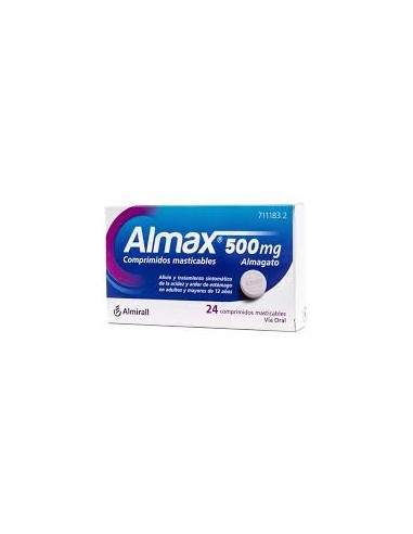 ALMAX 500 MG 24 COMPRIMIDOS MASTICABLES