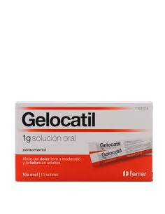 GELOCATIL 1 G 10 SOBRES SOLUCION ORAL