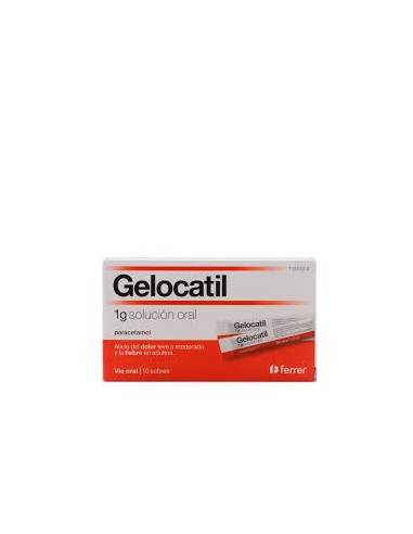 GELOCATIL 1 G 10 SOBRES SOLUCION ORAL