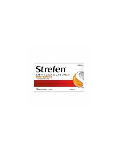 STREFEN 8,75 MG 16 PASTILLAS PARA CHUPAR (SABOR NARANJA)