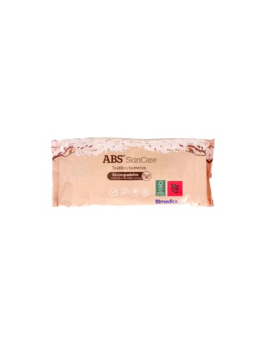 ABS SKINCARE TOALLITAS HUMEDAS CORPORALES  60 UNIDADES 28 X 31 CM