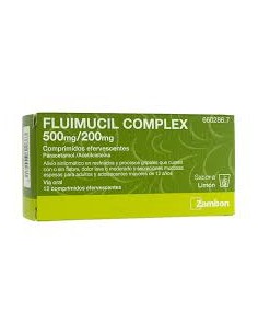 FLUIMUCIL COMPLEX 500 MG/200 MG 12 COMPRIMIDOS EFERVESCENTES