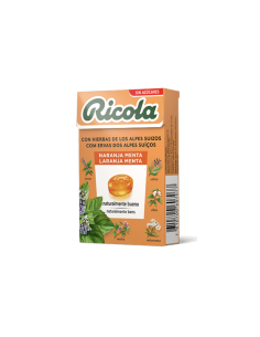 RICOLA CARAMELOS SIN AZUCAR  1 ENVASE 50 G SABOR NARANJA